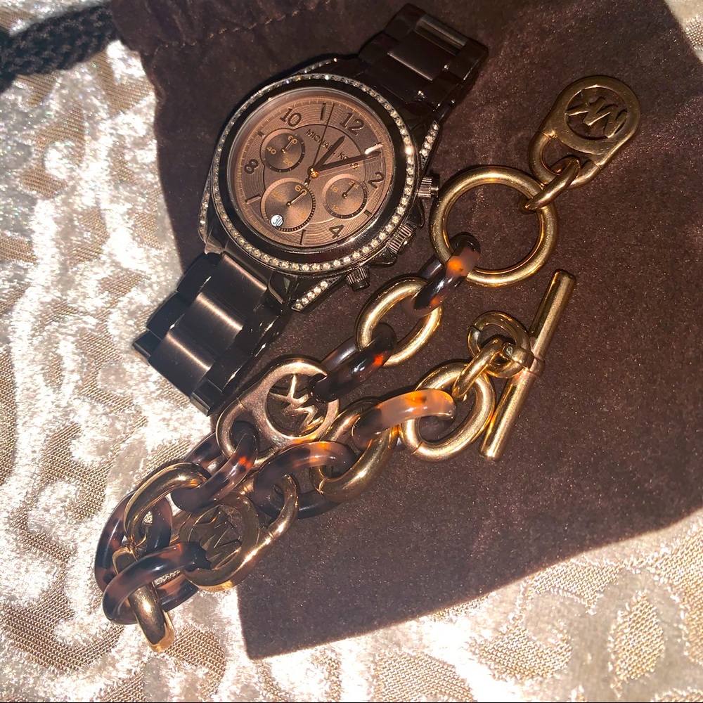 Michael Kors watch with bracelet